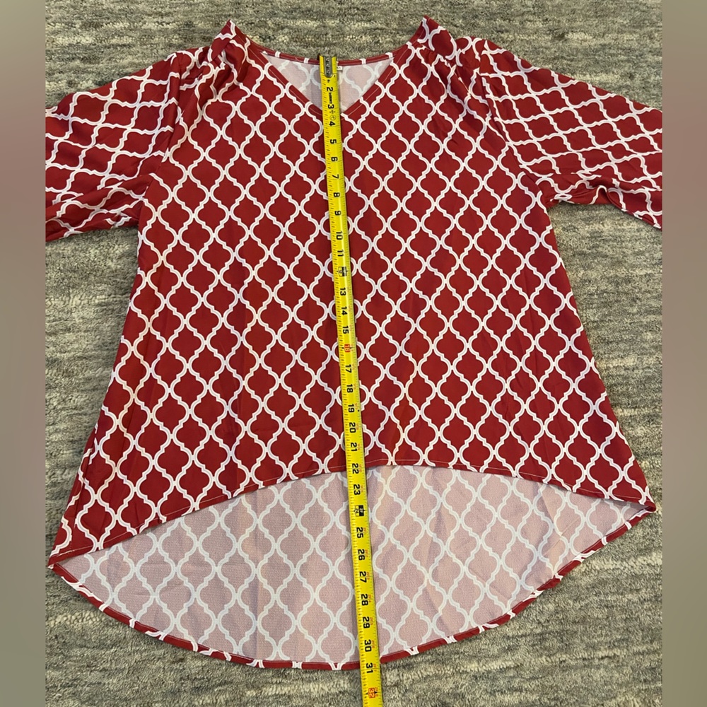 Red Tunic Top - Picture 4 of 6